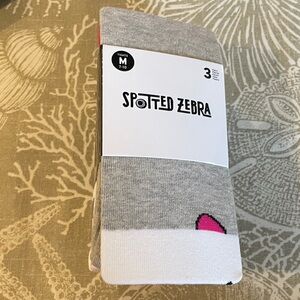 Spotted Zebra Gray and Pink Casual Tights